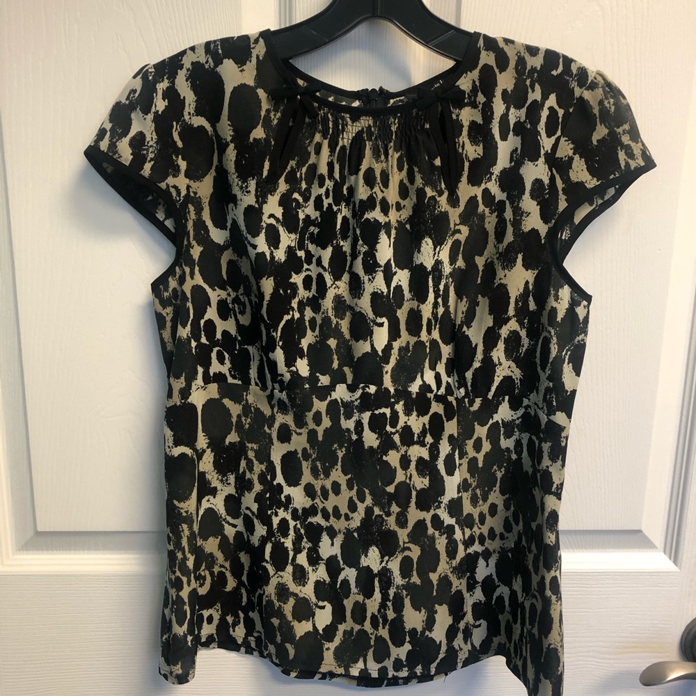 Nanette Lepore animal print blouse